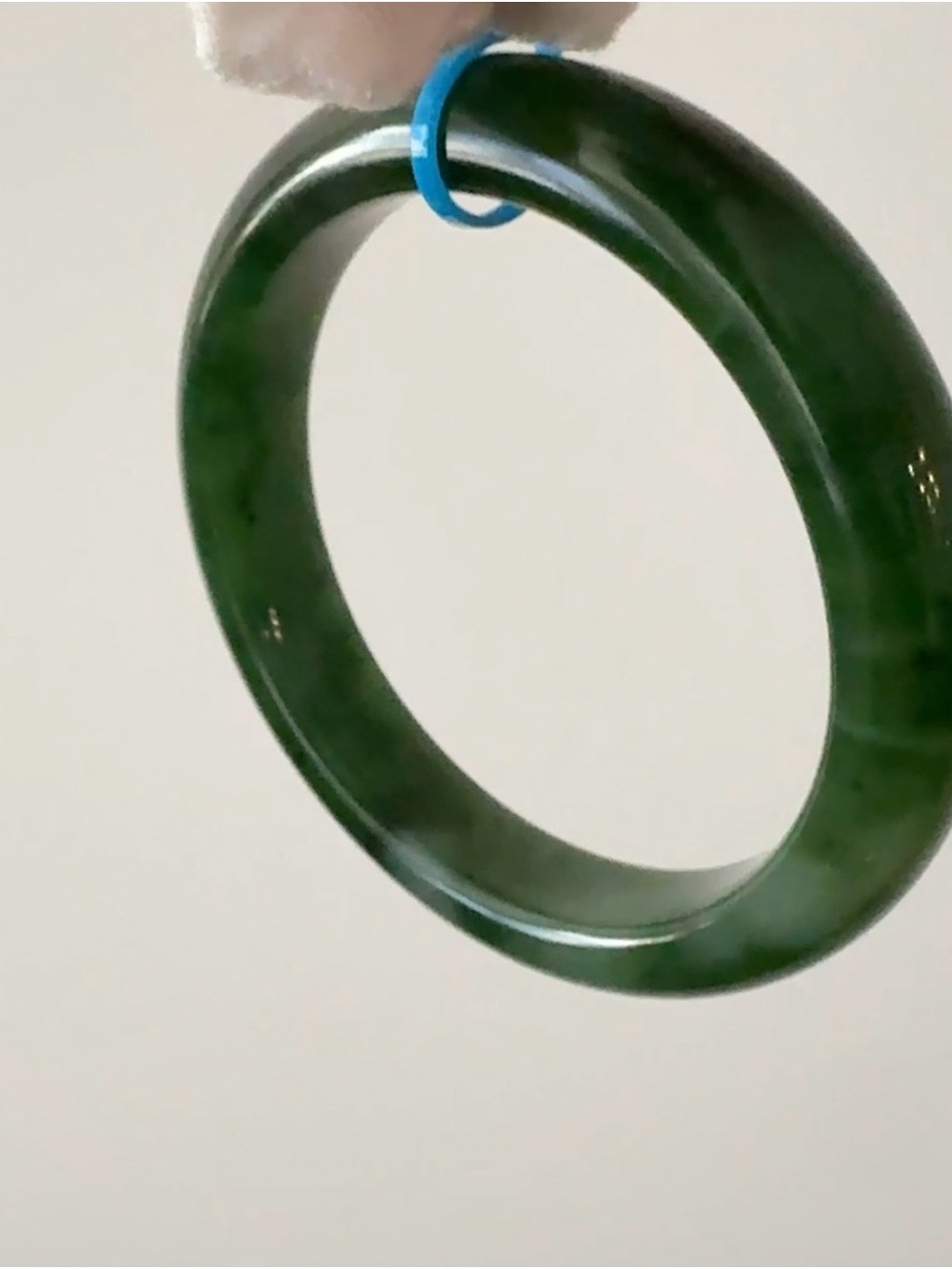 Certified Natural Green Jade Bangle Bracelet 俄七 - Picture 7 of 12